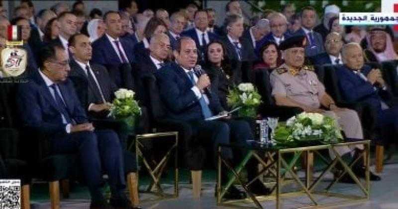 الرئيس السيسي: ما عملناش صراع بسبب ثبات حصتنا من المياه ودخلنا فى برنامج معالجة ضخم