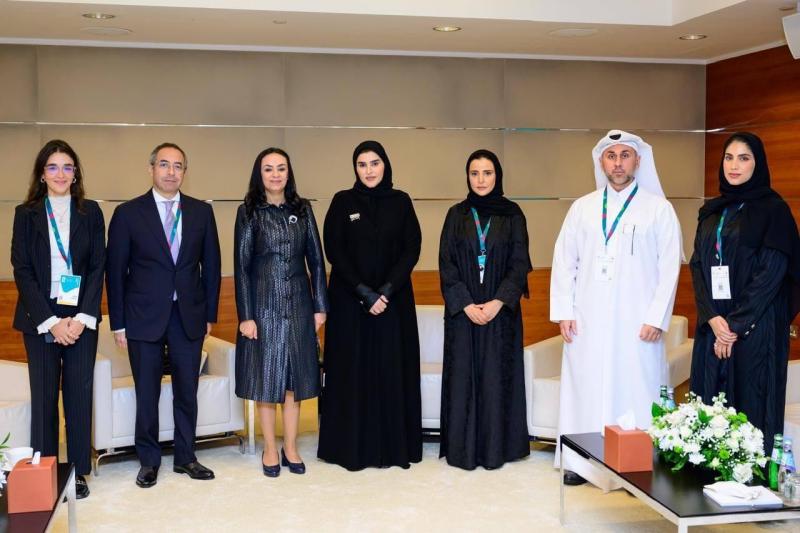 على هامش مؤتمر الدوحة.. وزيرة التضامن الاجتماعي تلتقي وزيرة التنمية الاجتماعية والأسرة في دولة قطر