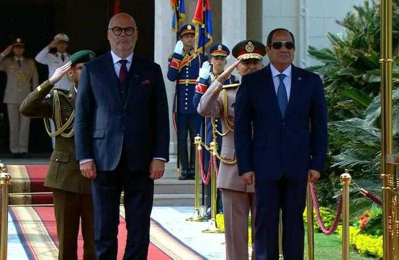 الرئيس السيسي يستقبل رئيس جمهورية إستونيا بقصر الاتحادية.. فيديو