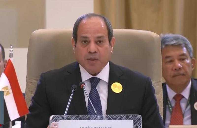 الرئيس السيسي: مستقبل المنطقة والعالم أصبح على مفترق طرق