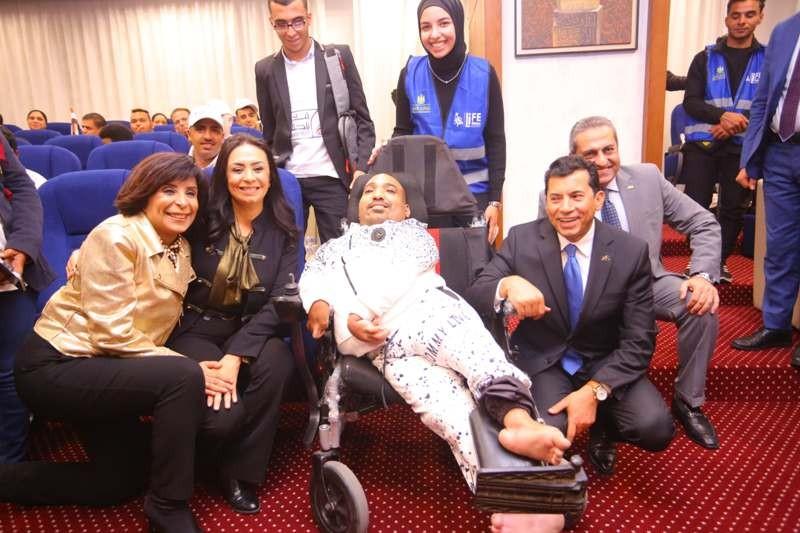 وزيرا التضامن والرياضة يلتقيان وفدًا من الأبناء ذوي الإعاقة بمقر شركة العاصمة الإدارية