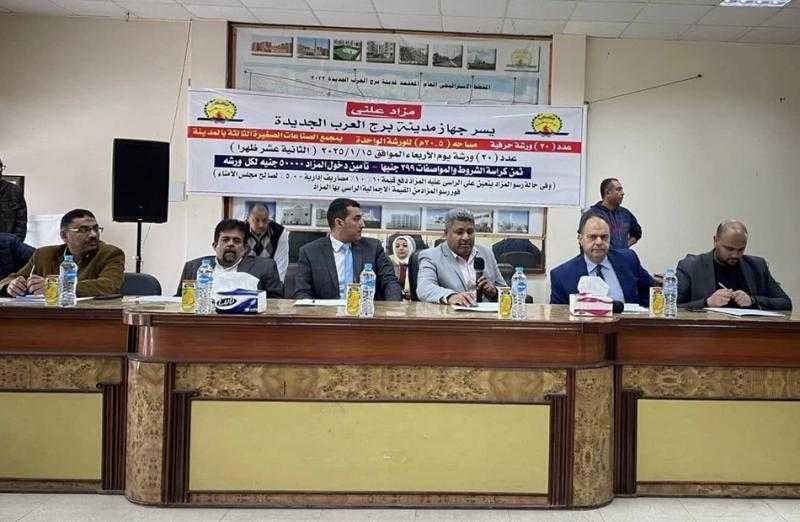 ”الإسكان”: بيع ورش حرفية ومحال تجارية بمدينتي برج العرب والعبور الجديدتين