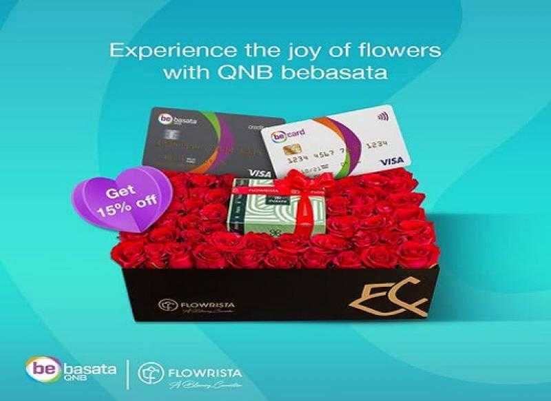 بطاقات QNB bebasata تتيح خصم 300 جنيه على هدية عيد الحب