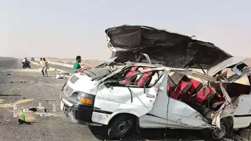 إعادة حركة المرور على الطريق الدائرى بالقليوبية بعد انقلاب سيارة وإصابة 9 أشخاص