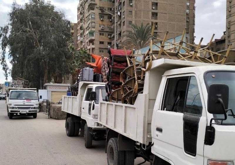 رفع 384 حالة إشغال وغلق وتشميع محال مخالفة بحملة مكبرة بوسط الإسكندرية