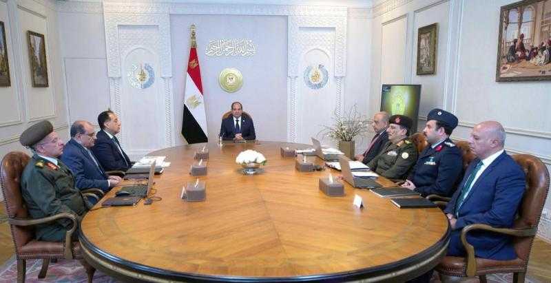 الرئيس السيسى يبحث موقف توفير التغذية الكهربائية لمشروعات الاستصلاح الزراعى
