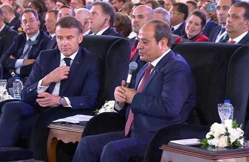 الرئيس السيسي للمستثمرين الفرنسيين: مصر ”فرصة” ومناخ الأعمال بها مهيأ