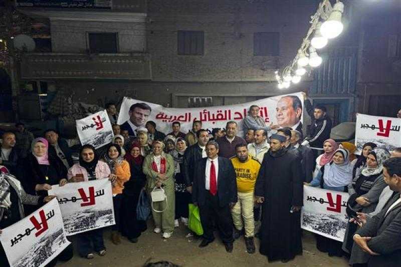 المئات من أبناء القليوبية يتوجهون لرفح رفضا لتهجير أهالي غزة| صور