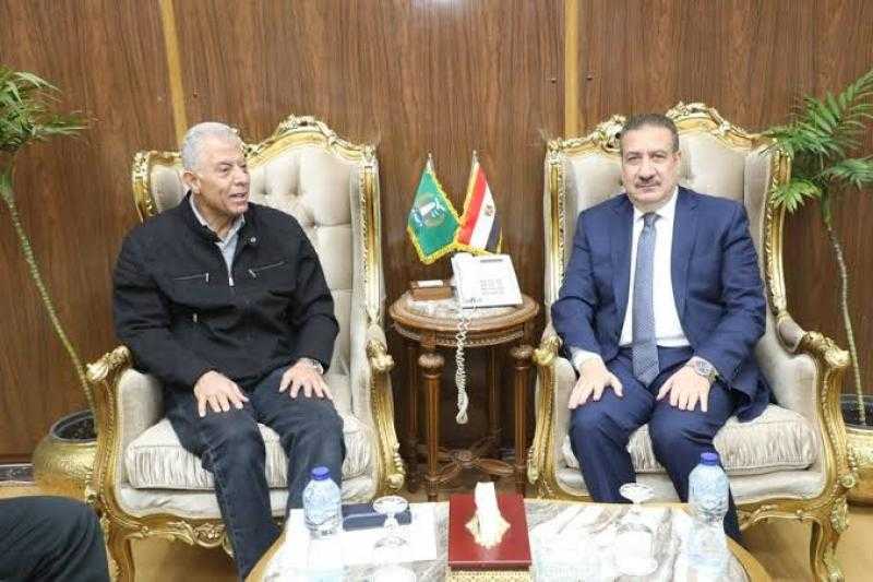 محافظ المنوفية يناقش مع مستشار رئيس الوزراء سبل دفع تنفيذ مشروعات حياة كريمة