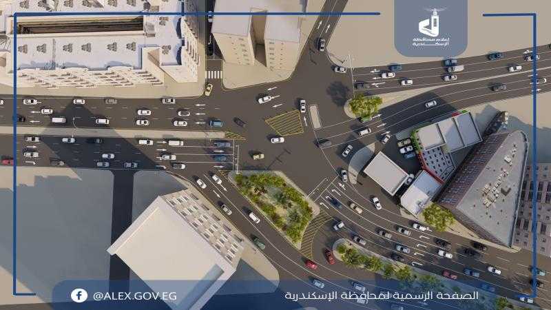 محافظ الإسكندرية يشدد على إعلان التصميمات الهندسية واللوحات الإرشادية بطريق الحرية