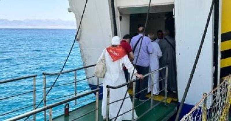 مغادرة الفوج الثانى من حجاج بيت الله الحرام ميناء نويبع البحرى