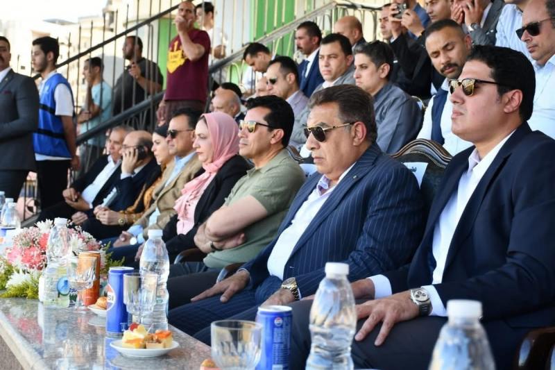 وزير الشباب والرياضة ومحافظ الدقهلية يفتتحان المرحلة الأولى من أعمال تطوير الملعب الرئيسي لكرة القدم باستاد المنصورة