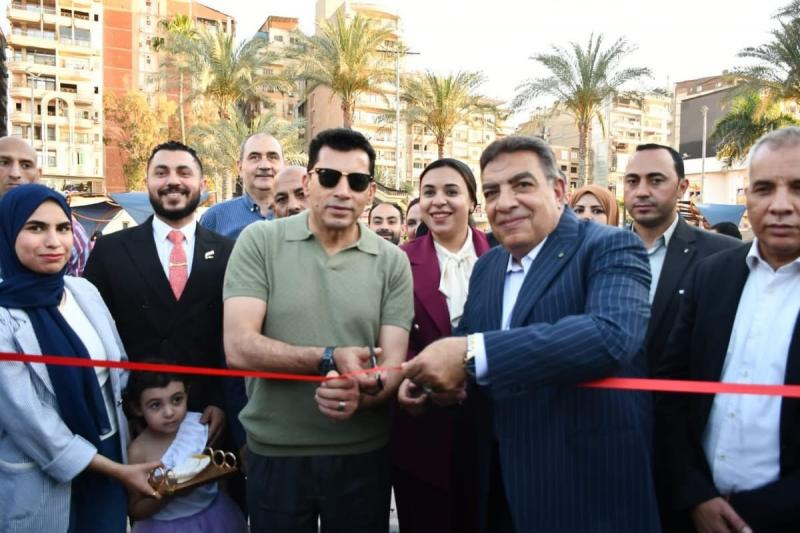 وزير الشباب والرياضة ومحافظ الدقهلية يفتتحان الممشي الجديد والتراس الاجتماعي علي النيل بنادي الحوار