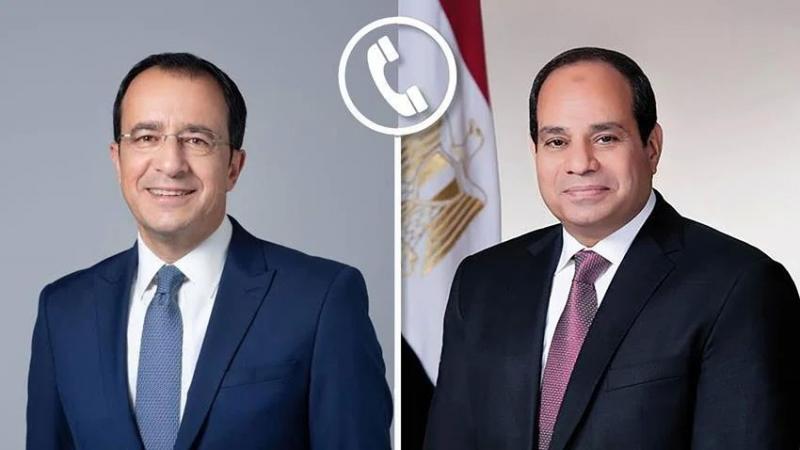 الرئيس السيسى يؤكد لنظيره القبرصى رفض مصر التام توسيع دائرة الصراع بالمنطقة
