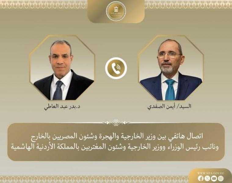 وزيرا خارجية مصر والأردن يحذران من توسيع رقعة الصراع فى المنطقة