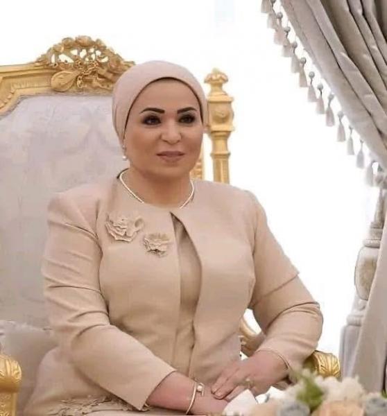 السيدة انتصار السيسي تتواصل مع والدة الملازم أول أنور امتياز كامل أحد ضباط الحماية المدنية