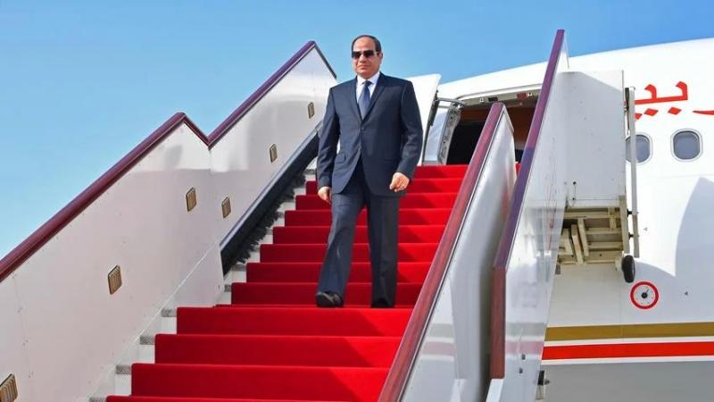 وصول الرئيس السيسي إلى غينيا الاستوائية للمشاركة في الدورة السابعة لاجتماع القمة التنسيقي