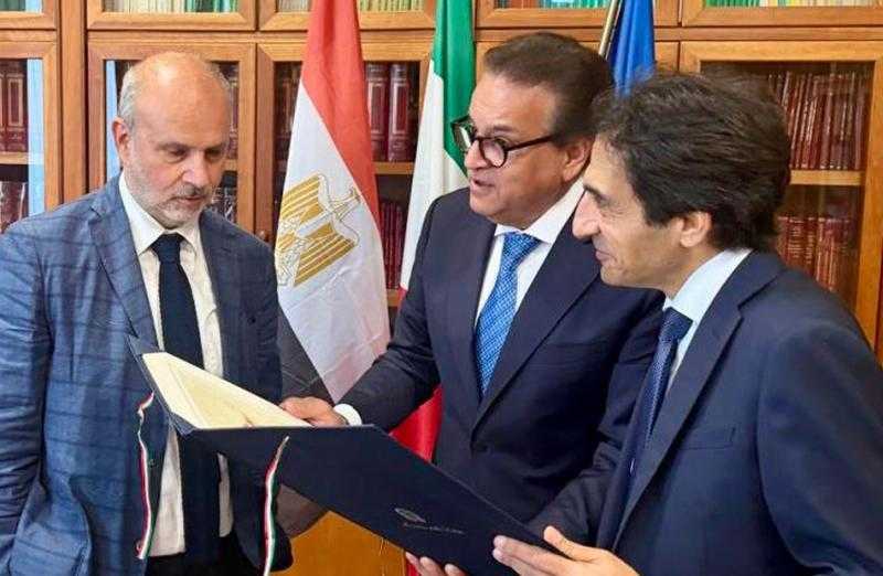 وزير الصحة ونظيره الإيطالي يبحثان تعزيز التعاون في المجالات الصحية