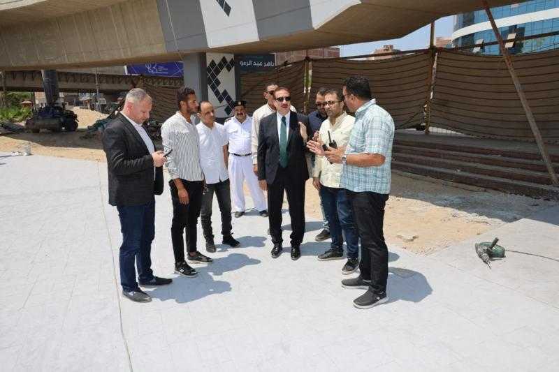 محافظ المنوفية يتفقد أعمال تطوير كورنيش شبين الكوم القديم