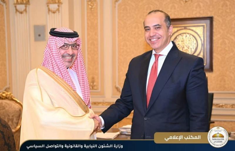 وزير الشئون النيابية والقانونية والتواصل السياسي يستقبل سفير خادم الحرمين الشريفين لدى جمهورية مصر العربية