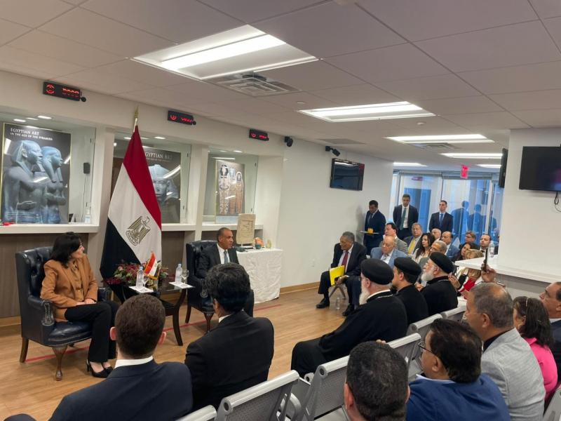 وزير الخارجية يلتقي الجالية المصرية في نيويورك