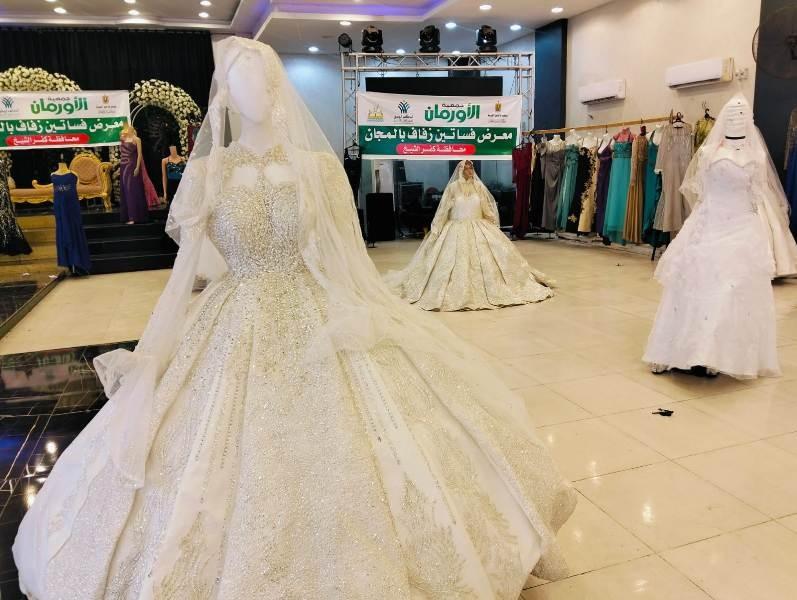تنظيم معرض لتوزيع فساتين الزفاف للمستحقات بكفر الشيخ