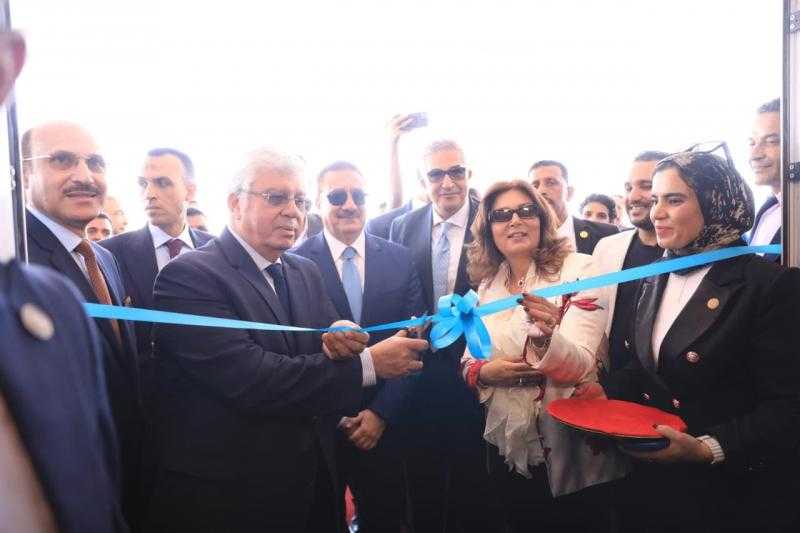وزير التعليم العالي ومحافظ المنوفية ورئيس جامعة السادات يفتتحون مشروعات تعليمية وصحية بالجامعة