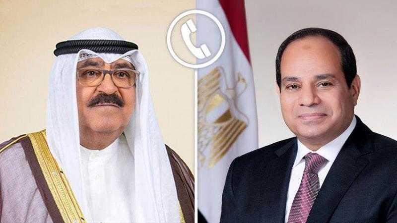 الرئيس السيسي يجري اتصالا هاتفيا بأمير دولة الكويت