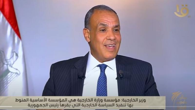عبد العاطي: مؤسسة الخارجية هي خط الدفاع الأول عن المصالح الوطنية المصرية.. فيديو