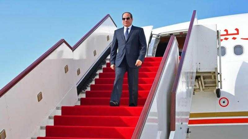 الرئيس السيسي يصل مطار حمد الدولي للمشاركة في القمة العربية الإسلامية الاستثنائية