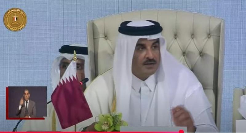 أمير قطر: نتنياهو يحلم بأن تصبح المنطقة العربية منطقة نفوذ إسرائيلي وهذا وهم خطير