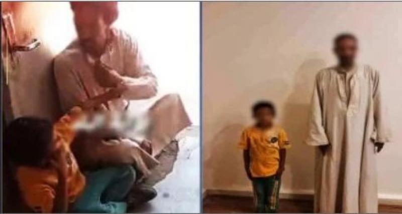 الداخلية تضبط رجلا اعتدى على ابنه في الشارع بدعوى تأديبه.. فيديو