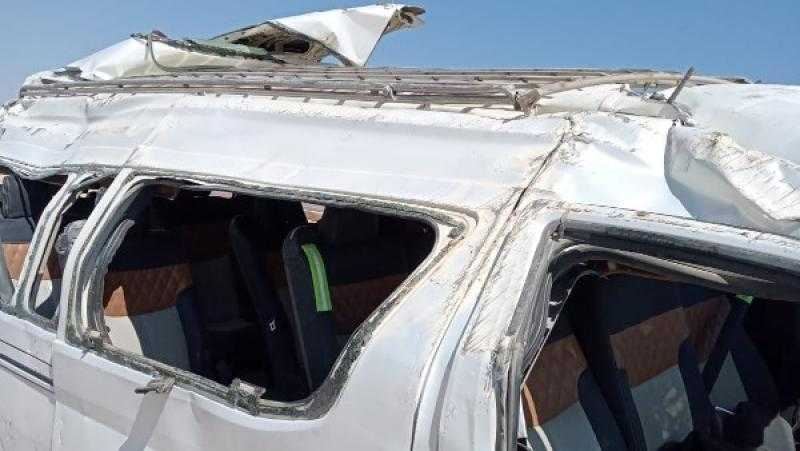 تفاصيل حادث ميكروباص المعلمين على طريق جرجا البلينا بسوهاج
