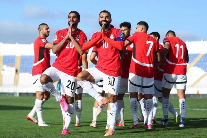 احتفالية التأهل للمونديال.. منتخب مصر يرتدي القميص الأحمر أمام غينيا بيساو
