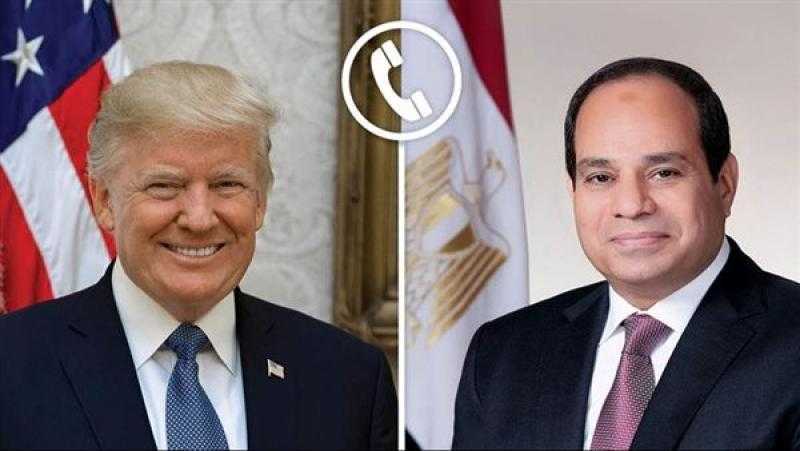 السيسي يتلقى اتصالا تليفونيا من ترامب أثناء تواجده في إسرائيل بصحبة نتنياهو