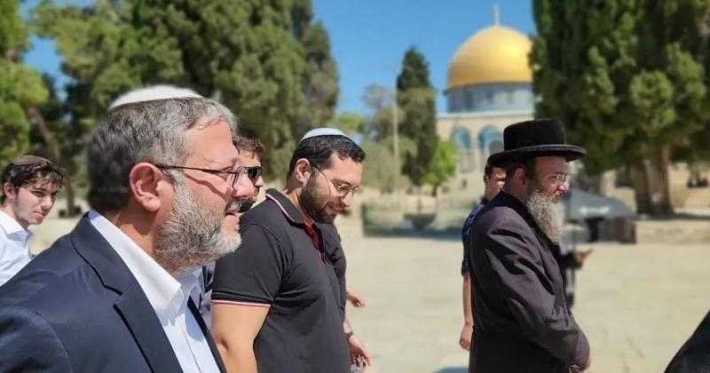 بن غفير يقتحم المسجد الأقصى للمرة الثانية خلال أسبوع
