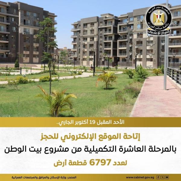 الأحد.. فتح التسجيل للحجز الإلكتروني بمشروع بيت الوطن