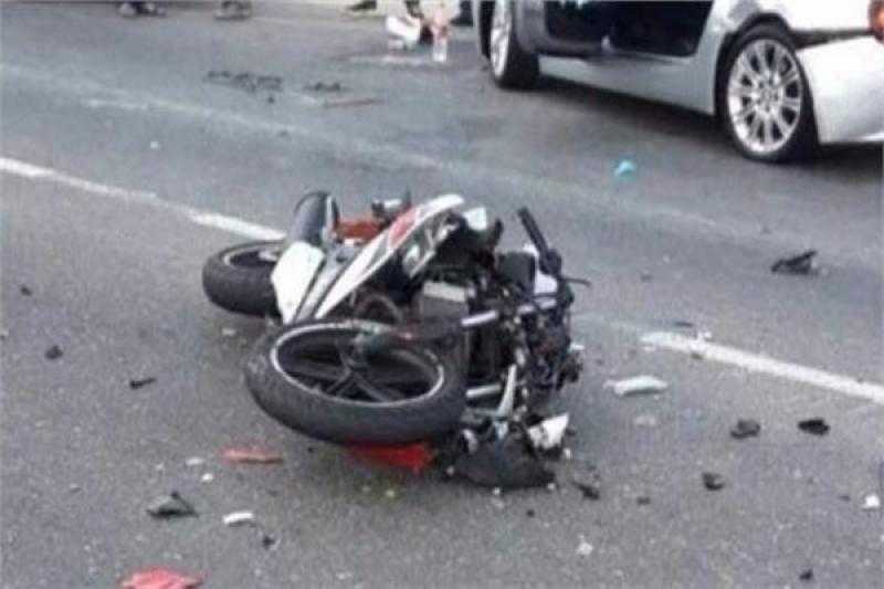 مصرع شخصين في حادث انقلاب دراجة نارية على طريق ميت غمر بالدقهلية