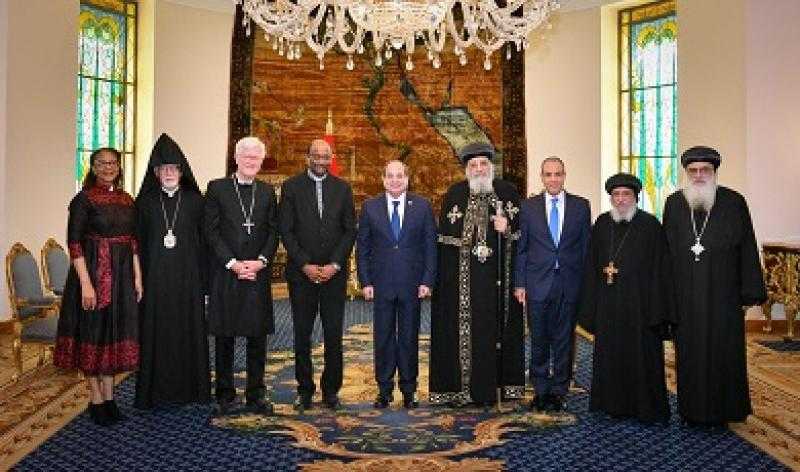 السيسي يستقبل وفد مجلس الكنائس العالمي: مصر ملتزمة بصون حرية العبادة وتعزيز الحوار بين الأديان
