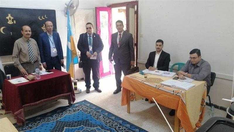 وفد من المنظمة العربية لحقوق الإنسان يزور اللجان الانتخابية بالإسكندرية