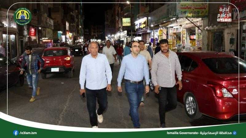 نائب محافظ الإسماعيلية يتفقد مستوى النظافة العامة والتعامل مع الإشغالات والتعديات