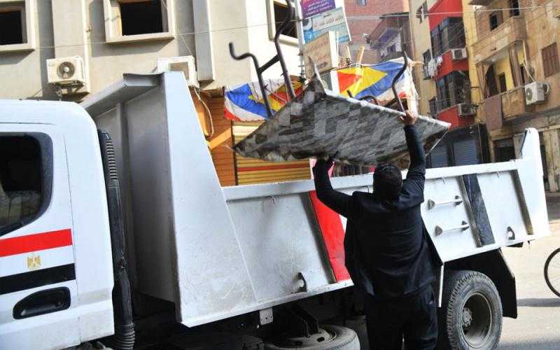 محافظة البحيرة.. إزالة 211 إشغال طريق فى دمنهور