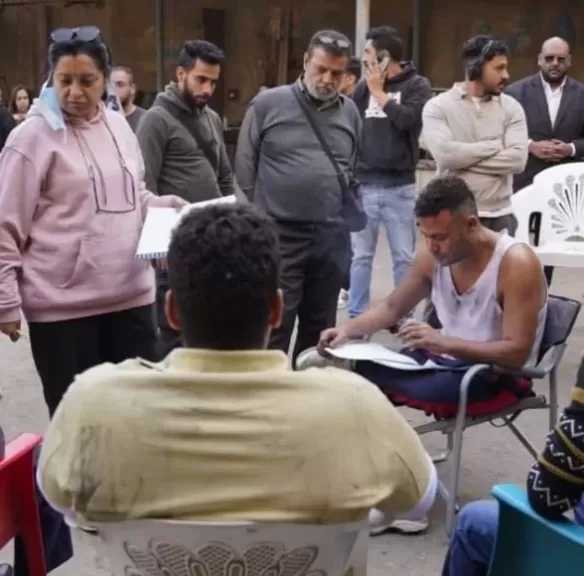 استئناف تصوير مسلسل الكينج بعد حريق الديكور في استوديو مصر