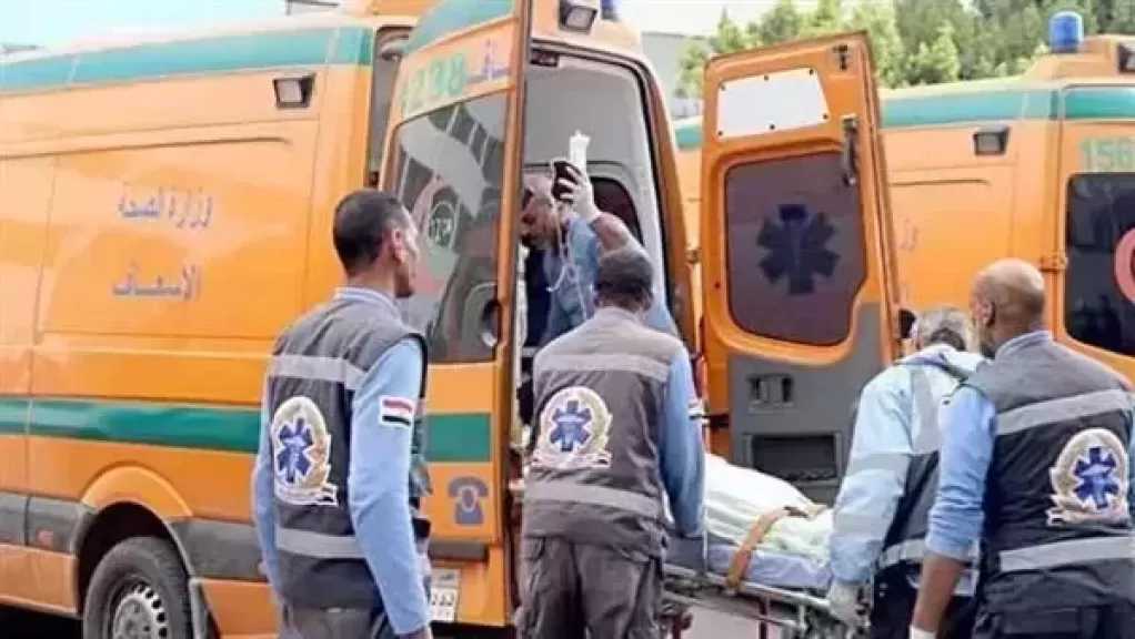 إصابة 10 أشخاص في حادث انقلاب سيارة قرب قرية المحرص بالمنيا