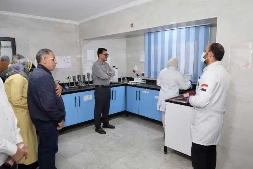 رئيس مياه الشرب بالقليوبية يتابع مشروعات المياه والصرف بشبين القناطر