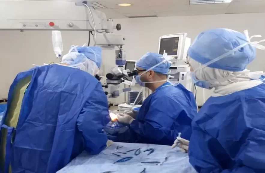 نجاح زراعة قرنية في مستشفى رمد المنصورة بالدقهلية