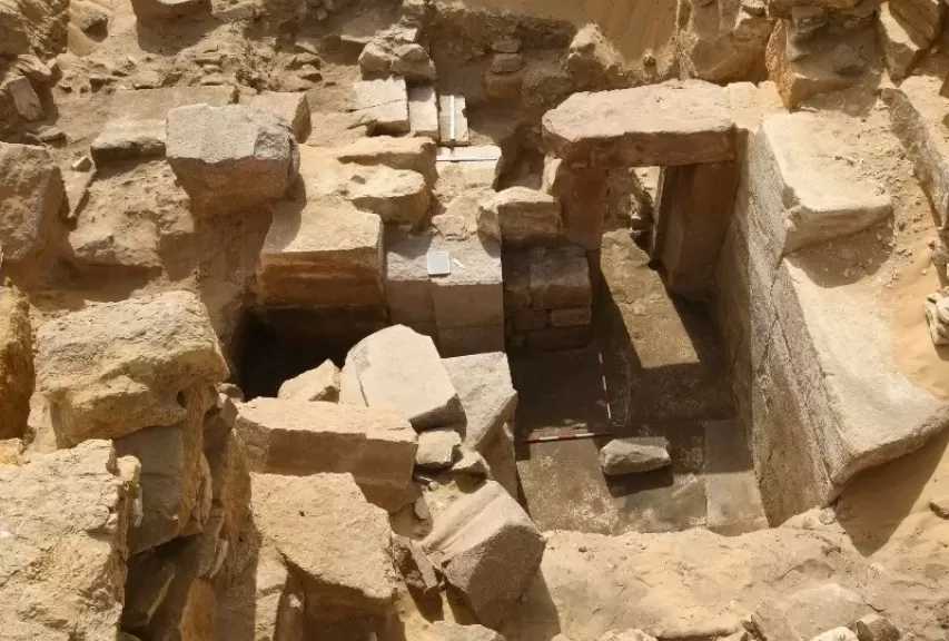 اكتشاف معبد جديد للشمس بمنطقة أبوصير الأثرية