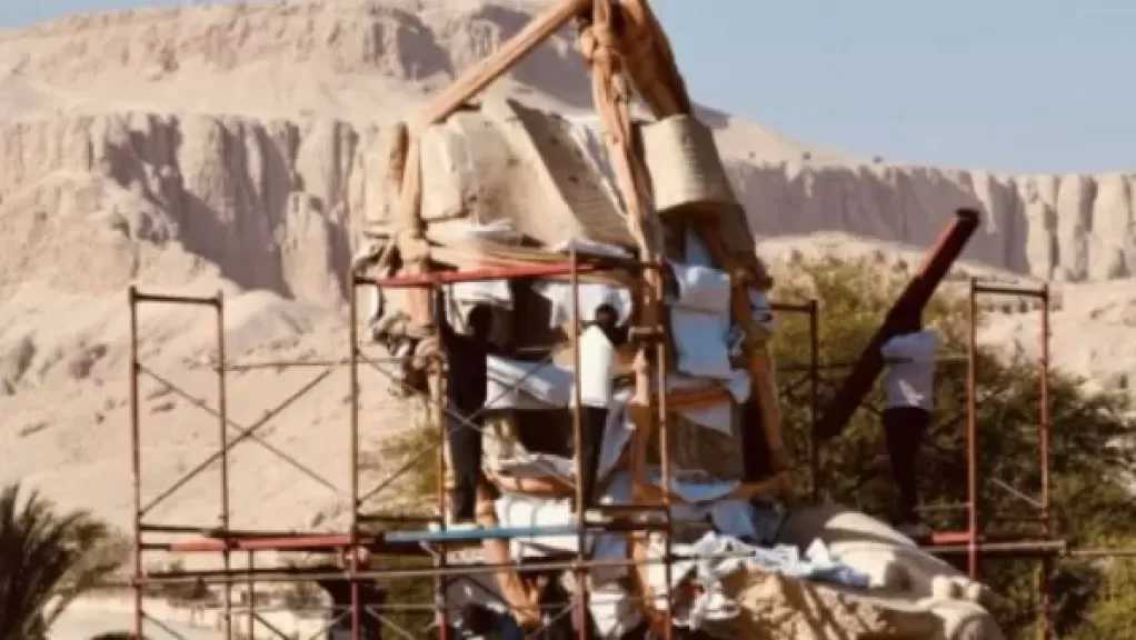 افتتاح نصب تمثالي الملك امنحتب الثالث في البر الغربي بالأقصر ..اليوم
