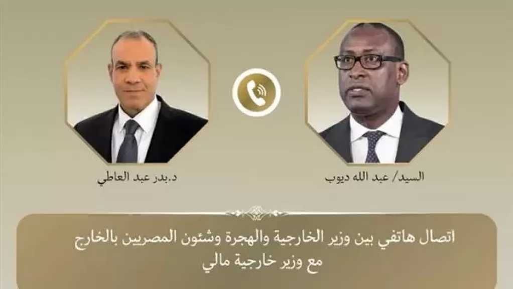 اتصال هاتفي بين وزير خارجية مصر ونظيره المالي لتعزيز التعاون الثنائي