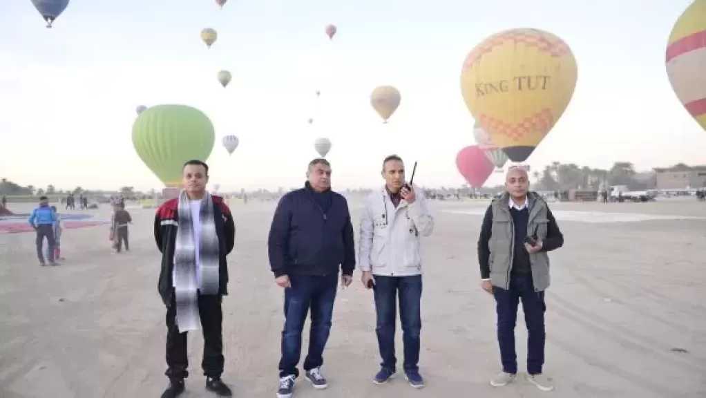لجنة التفتيش الأمني بالمطارات تتابع تأمين تشغيل البالون الطائر بالبر الغربي